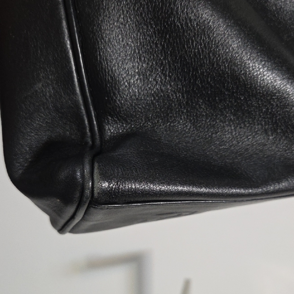 Paloma Picasso Black Shoulder Bag with Gold Logo - Picture 11 of 16